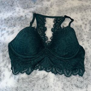 Green Victoria secret/pink bra